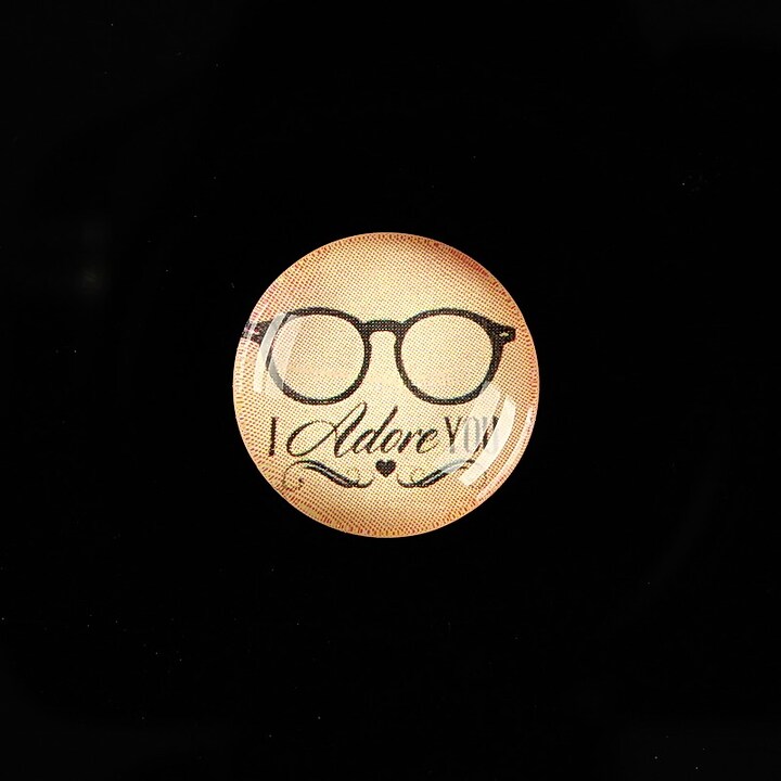 Cabochon sticla 18mm "Good things" cod 899