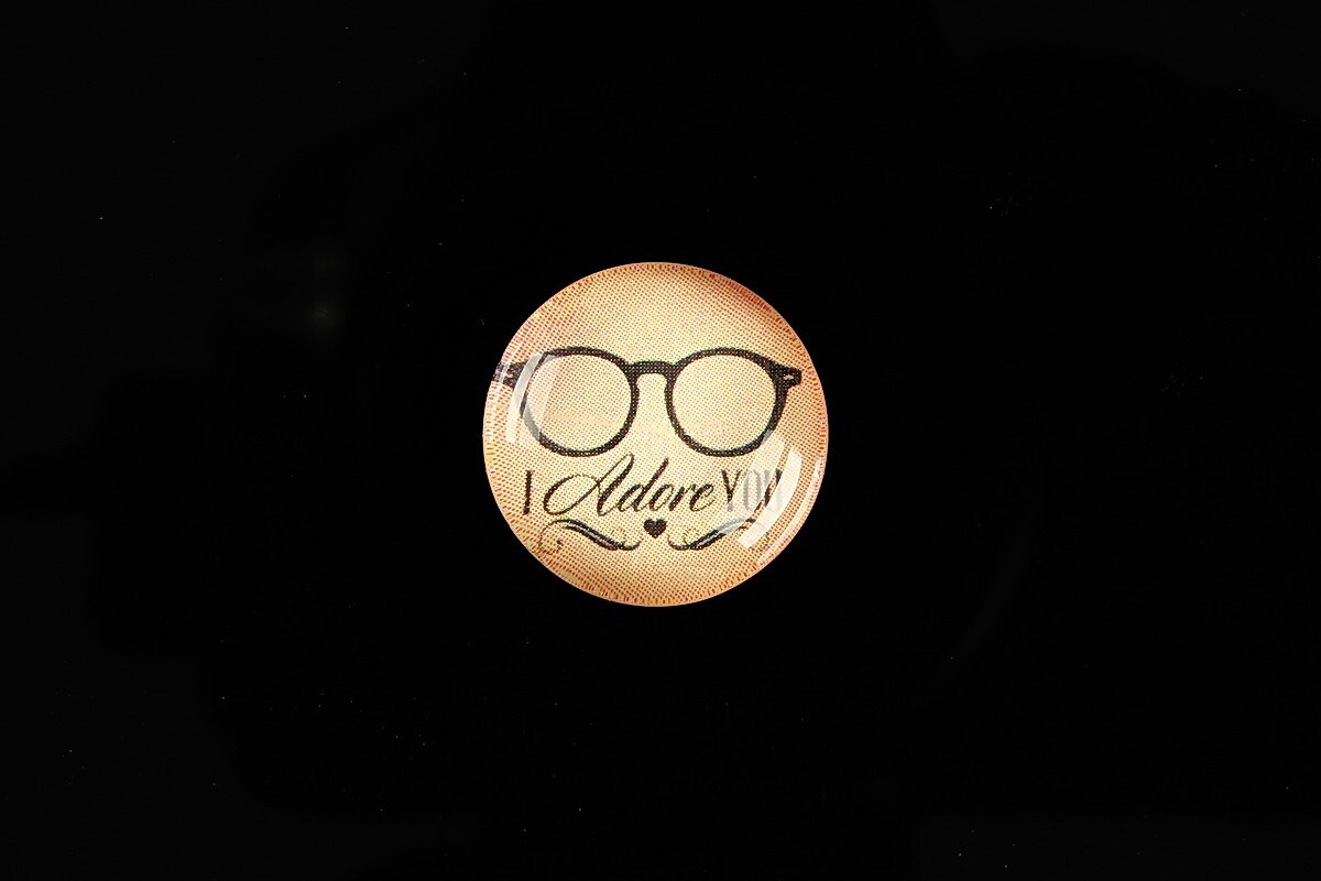 Cabochon sticla 18mm "Good things" cod 899