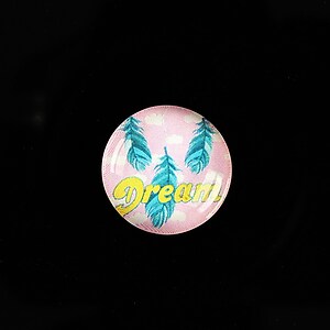 Cabochon sticla 18mm "Good things" cod 903