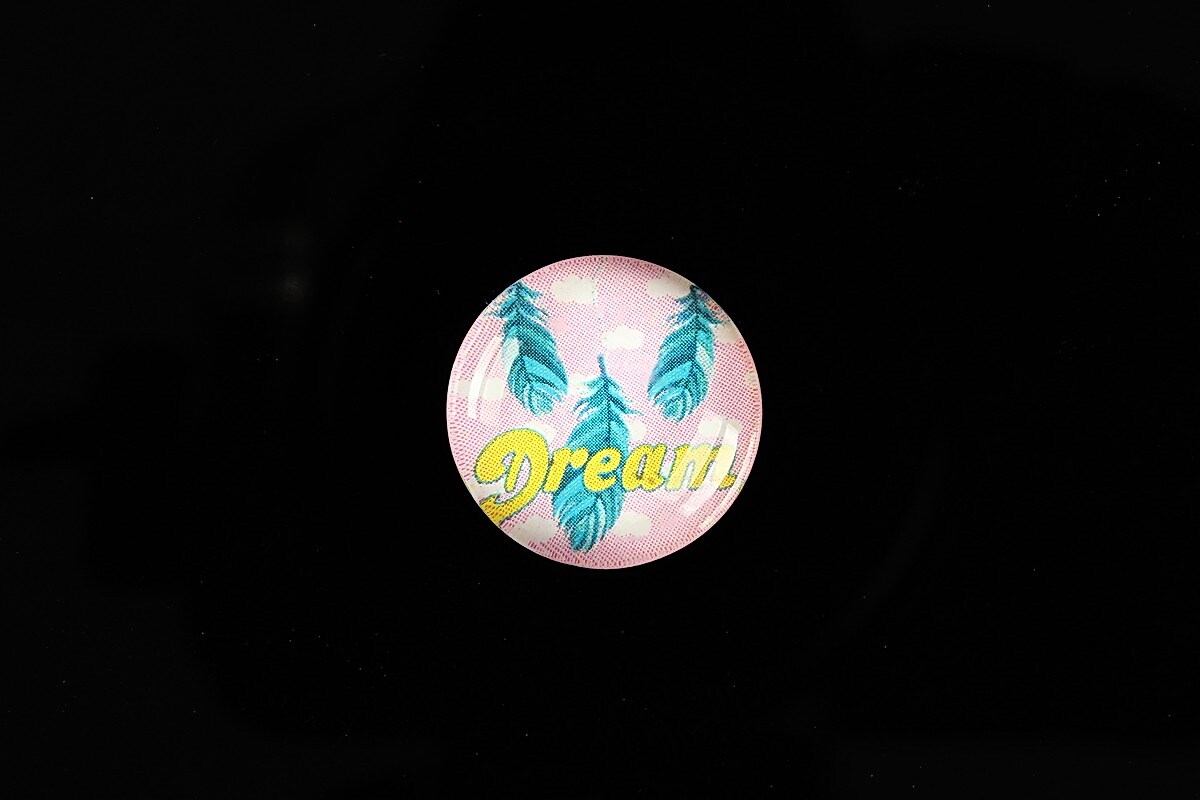 Cabochon sticla 18mm "Good things" cod 903