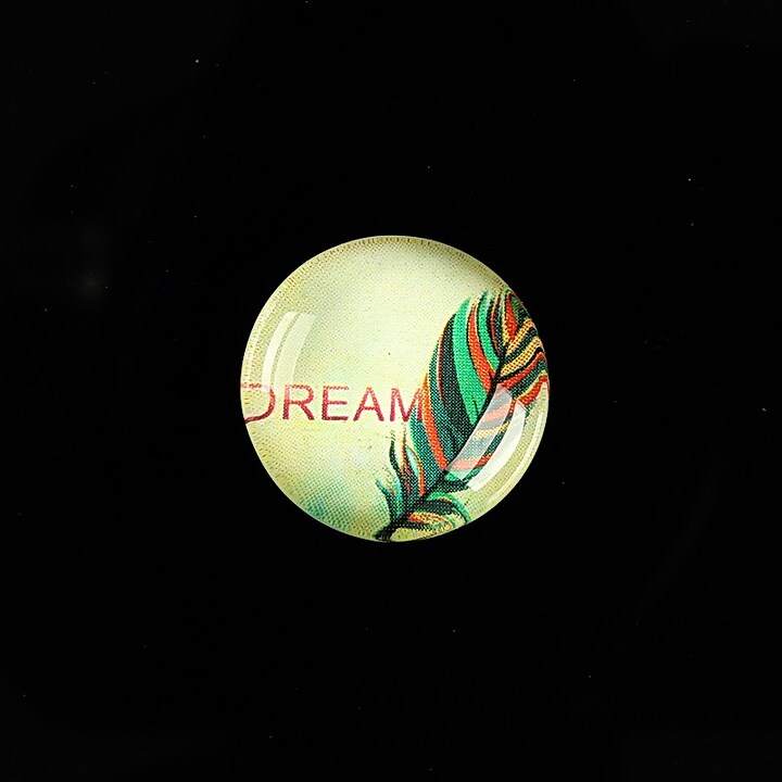 Cabochon sticla 18mm "Good things" cod 906