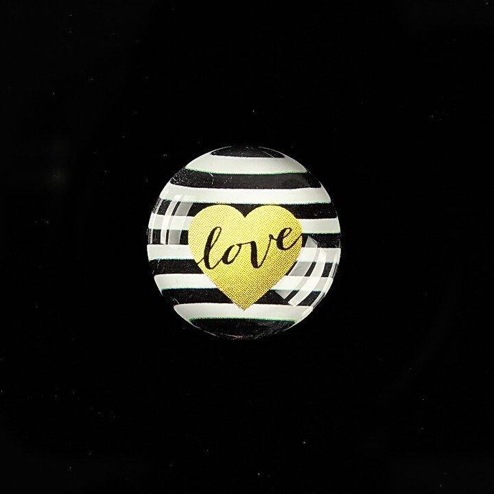 Cabochon sticla 18mm "Pattern" cod 909