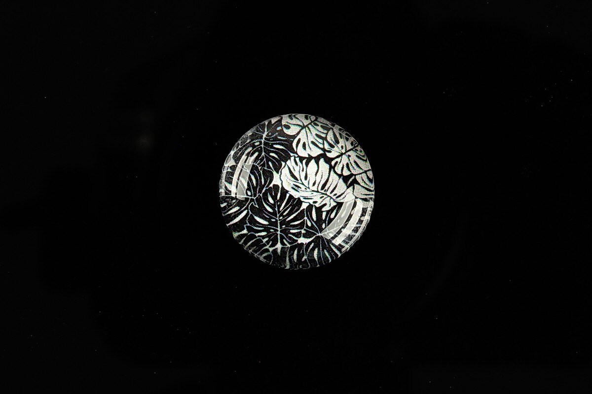 Cabochon sticla 18mm "Pattern" cod 913