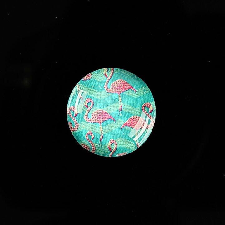 Cabochon sticla 18mm "Pattern" cod 916