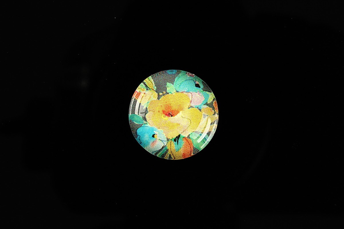 Cabochon sticla 18mm "Pattern" cod 920