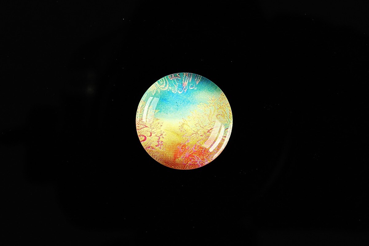 Cabochon sticla 18mm "Pattern" cod 923