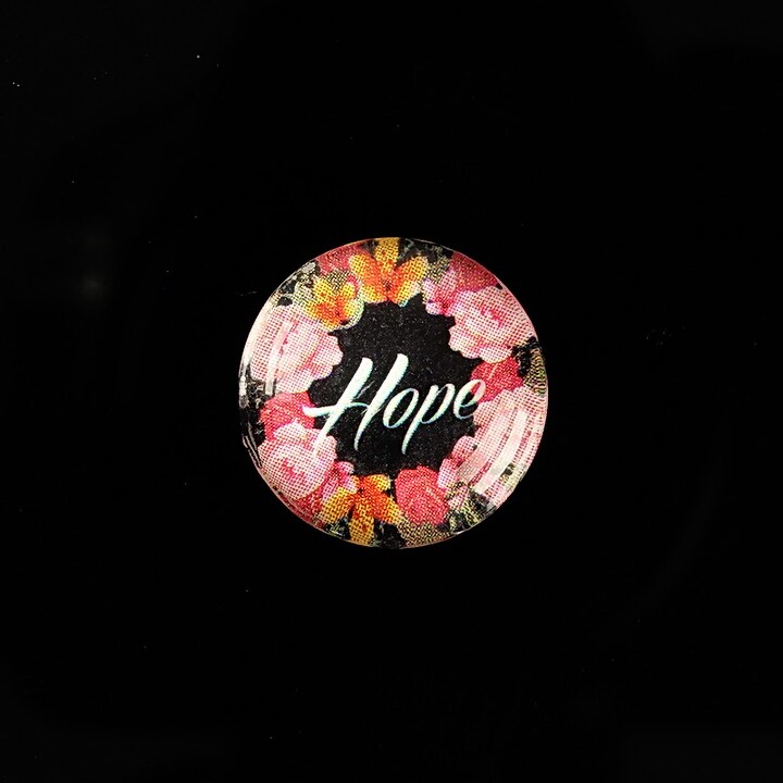 Cabochon sticla 18mm "Hope" cod 925