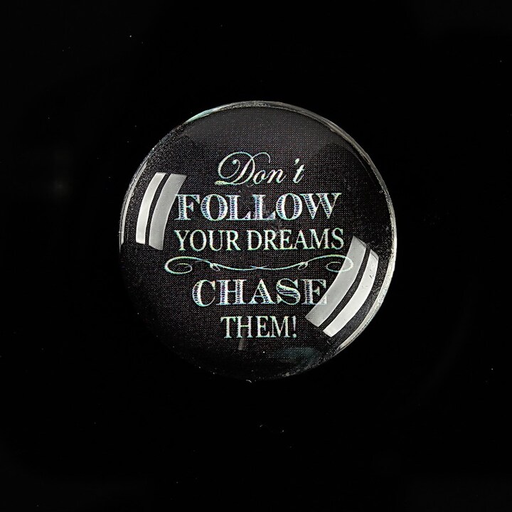 Cabochon sticla 25mm "You can choose" cod 931