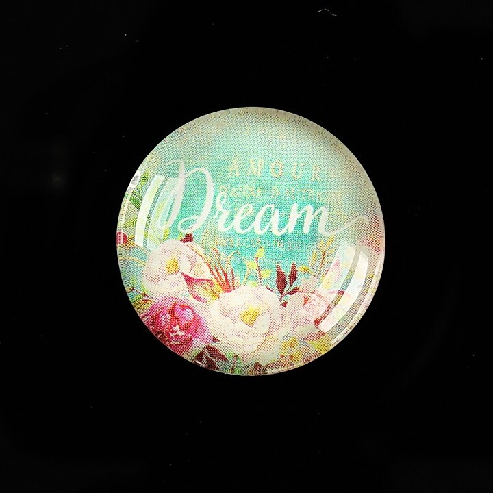 Cabochon sticla 25mm "Dream" cod 934