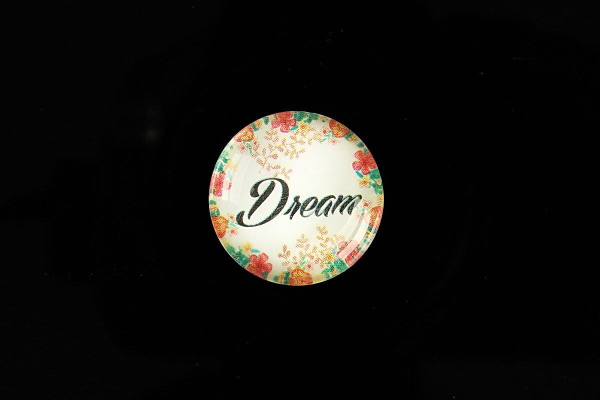 Cabochon sticla 20mm "Dream" cod 939