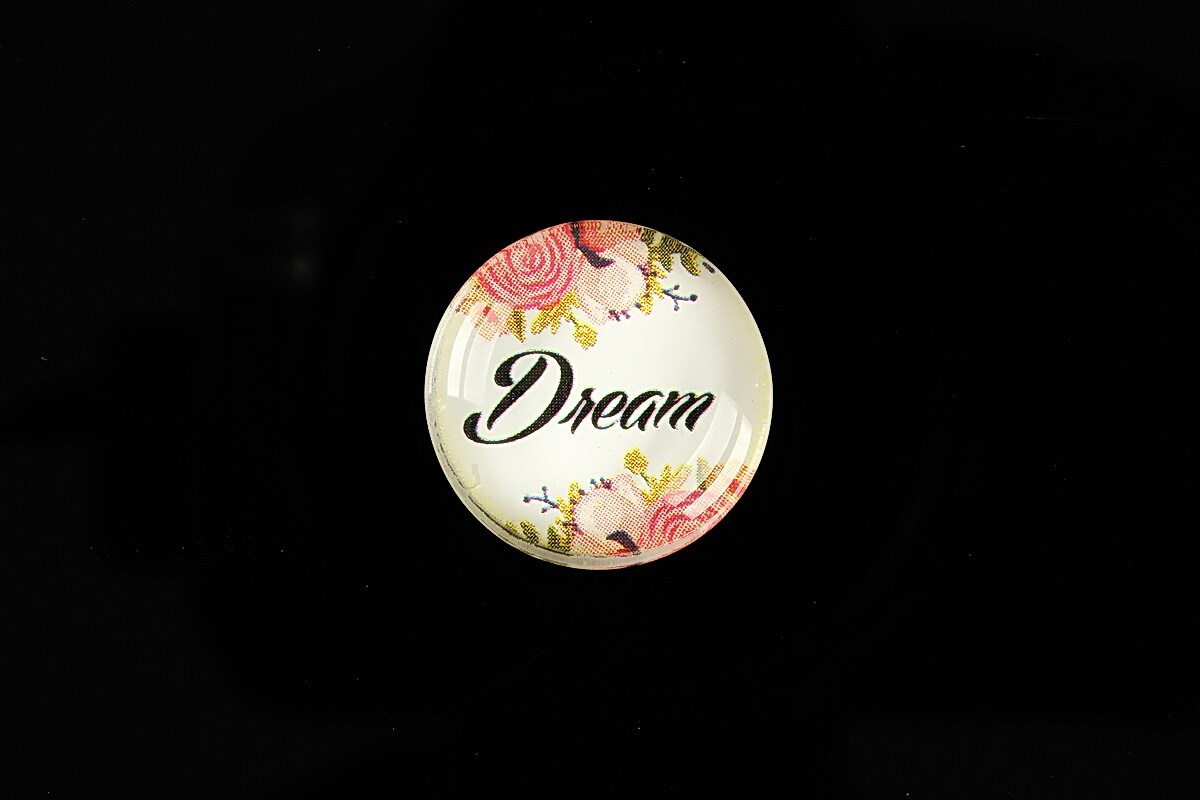 Cabochon sticla 20mm "Dream" cod 942