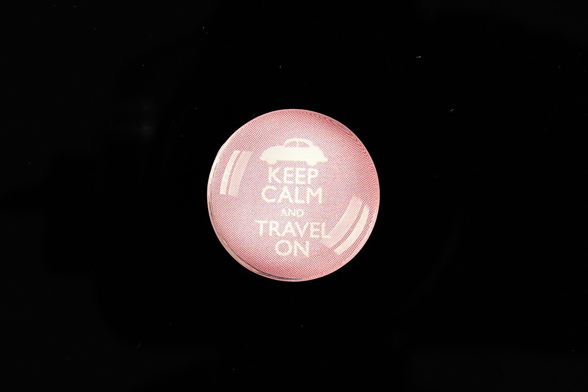 Cabochon sticla 20mm "Always Keep Calm" cod 953