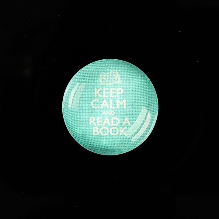 Cabochon sticla 20mm "Always Keep Calm" cod 954