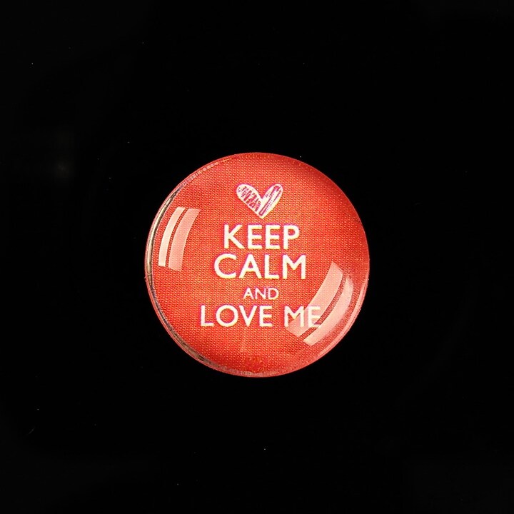 Cabochon sticla 20mm "Always Keep Calm" cod 955