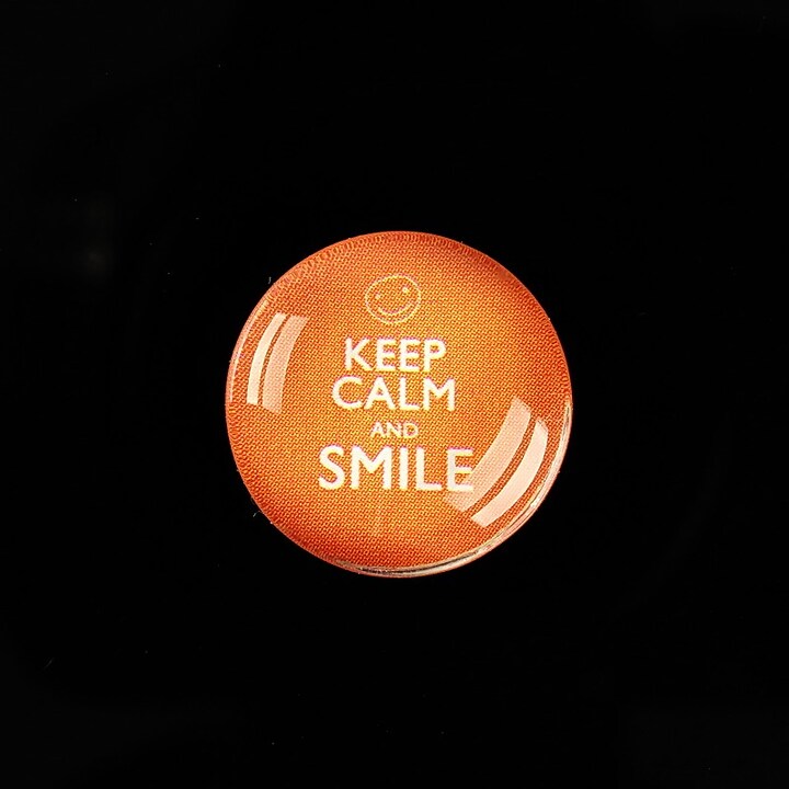 Cabochon sticla 20mm "Always Keep Calm" cod 957