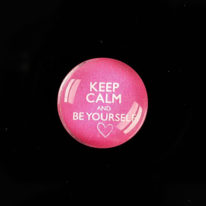 Cabochon sticla 20mm "Always Keep Calm" cod 959