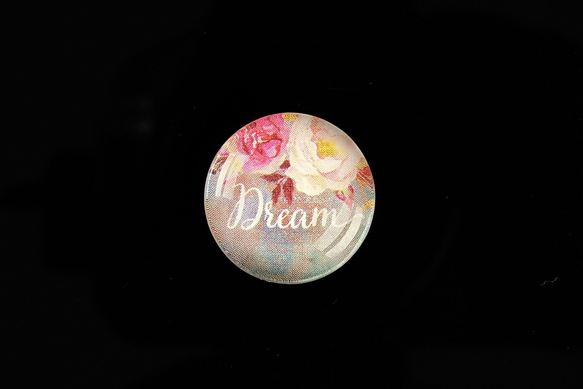 Cabochon sticla 20mm "Dream" cod 961