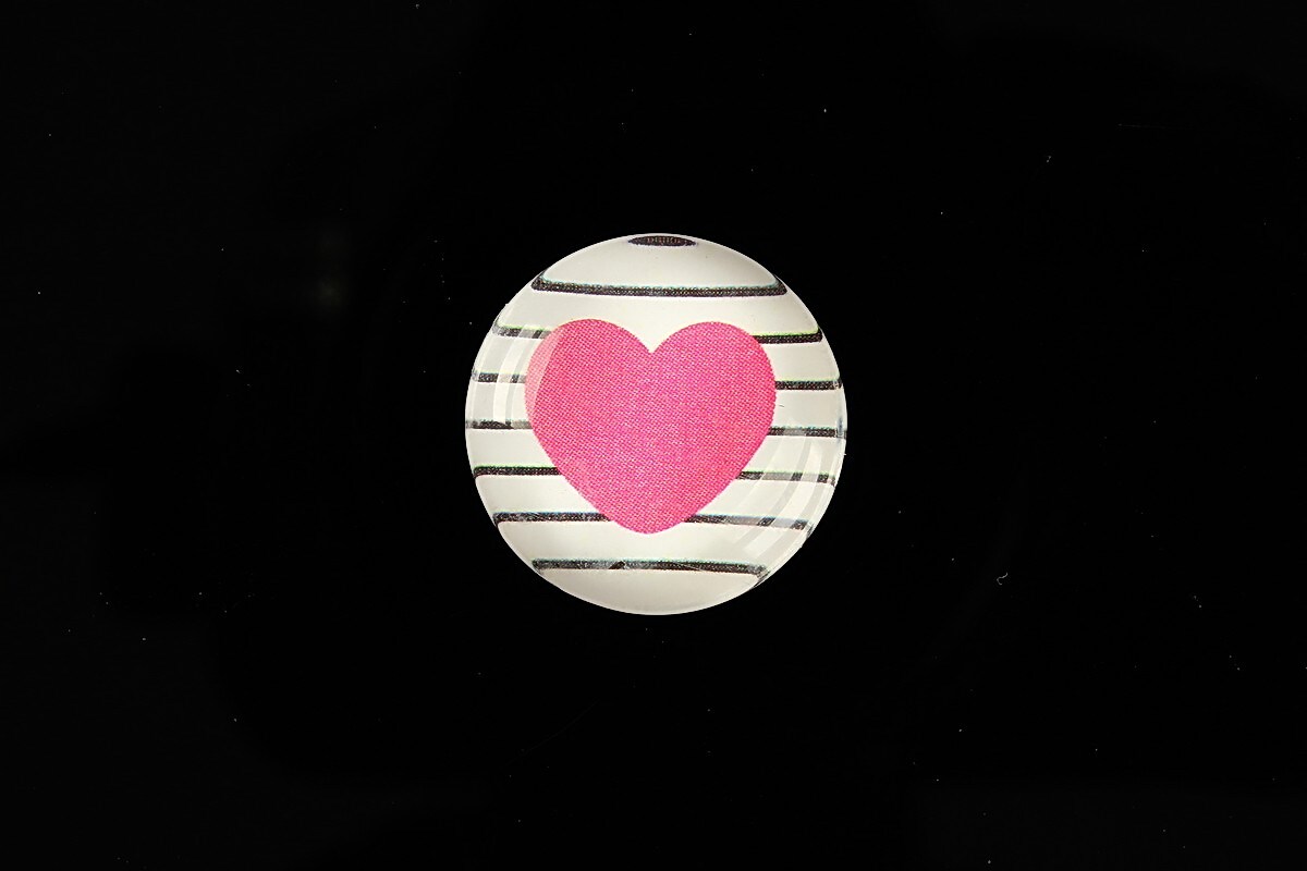 Cabochon sticla 20mm "Pattern" cod 968