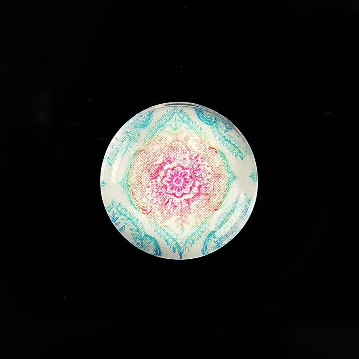 Cabochon sticla 20mm "Pattern" cod 973