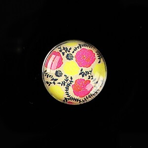 Cabochon sticla 20mm "Pattern" cod 979