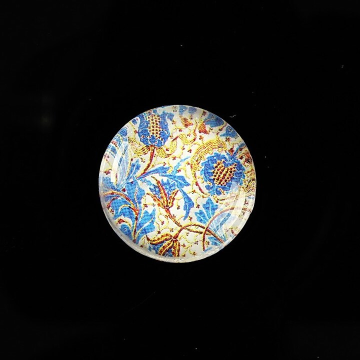 Cabochon sticla 20mm "Pattern" cod 980