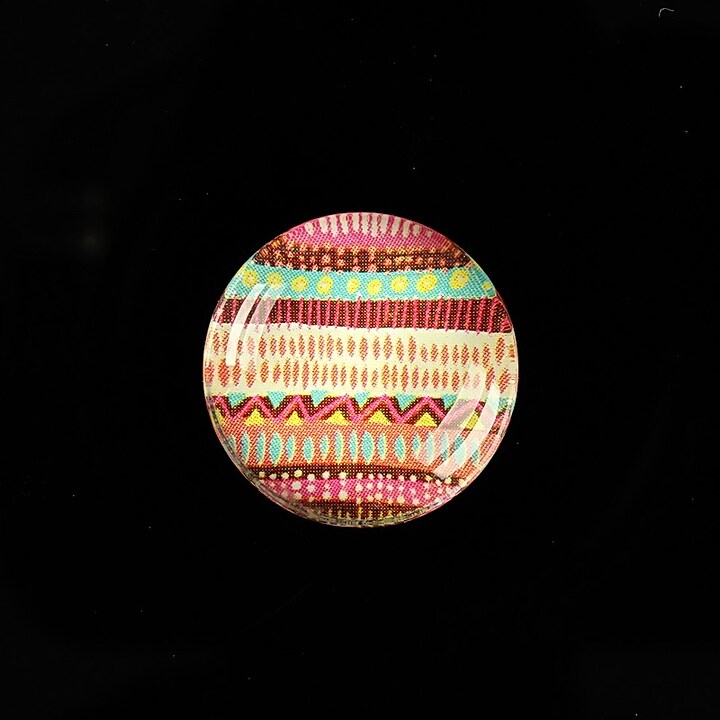 Cabochon sticla 20mm "Pattern" cod 981