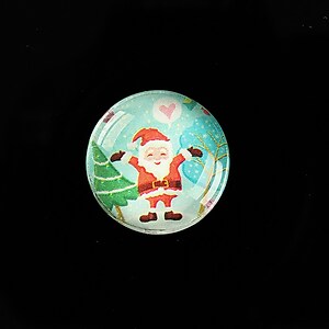 Cabochon sticla 20mm "Christmas" cod 982