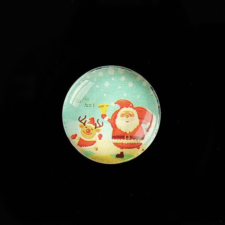 Cabochon sticla 20mm "Christmas" cod 984