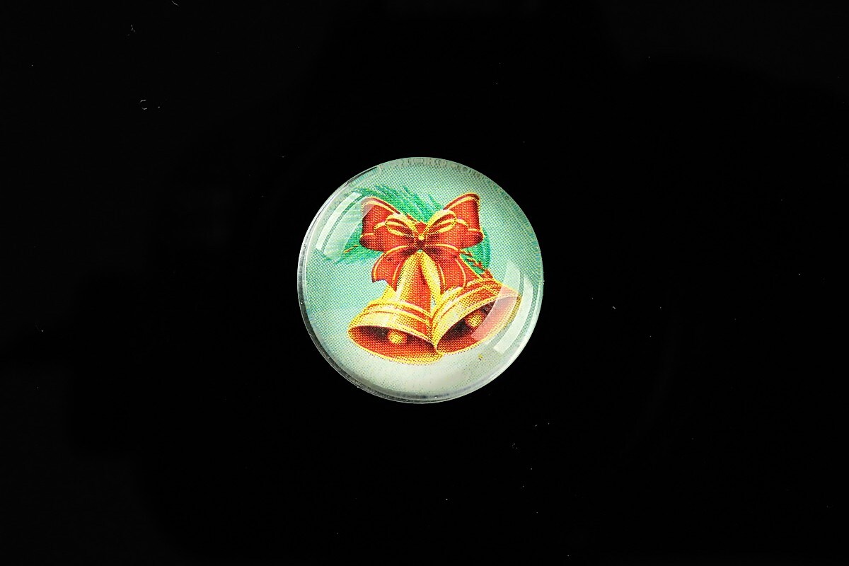 Cabochon sticla 20mm "Christmas" cod 986