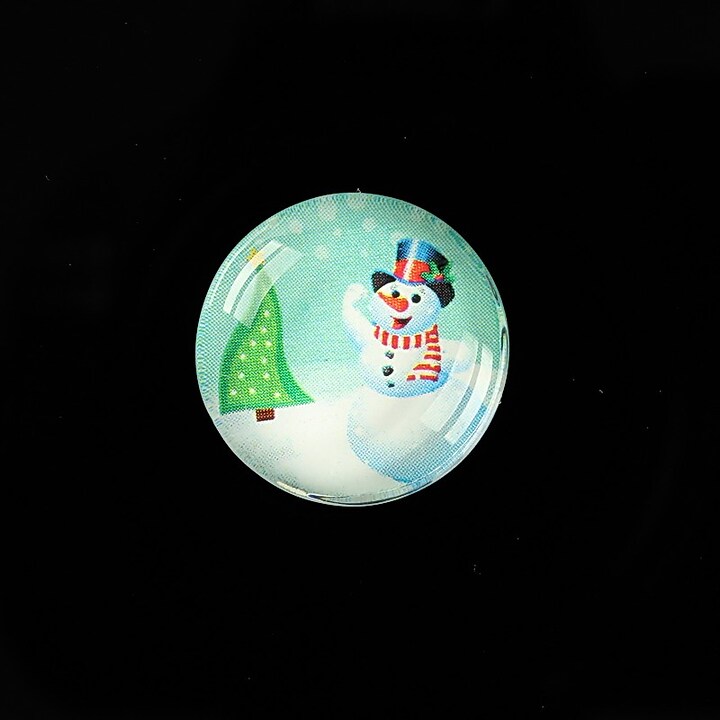 Cabochon sticla 20mm "Christmas" cod 987