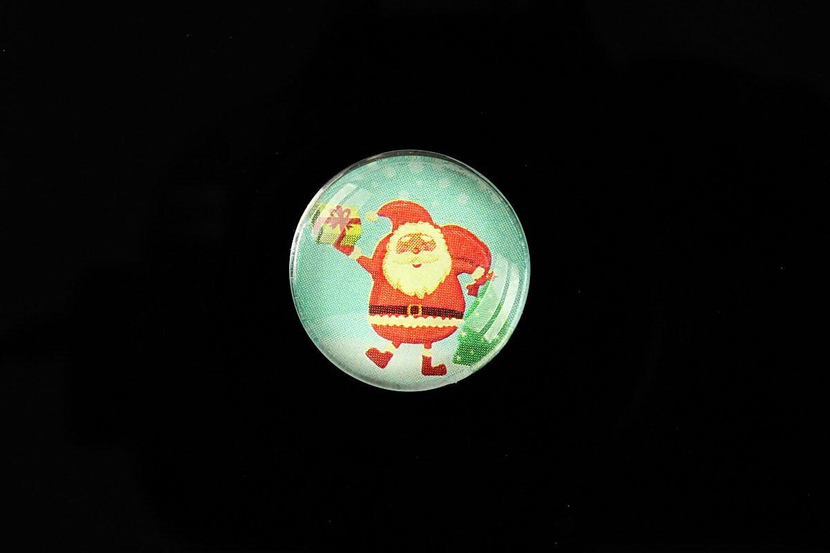Cabochon sticla 20mm "Christmas" cod 988