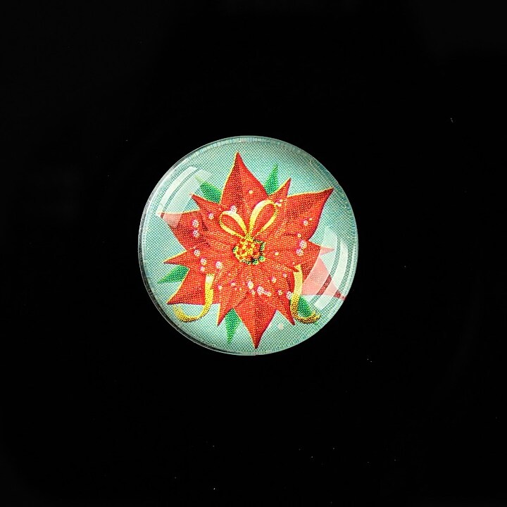 Cabochon sticla 20mm "Christmas" cod 989