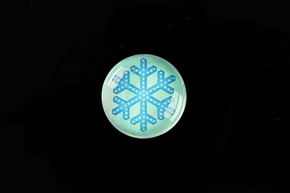 Cabochon sticla 20mm "Christmas" cod 990