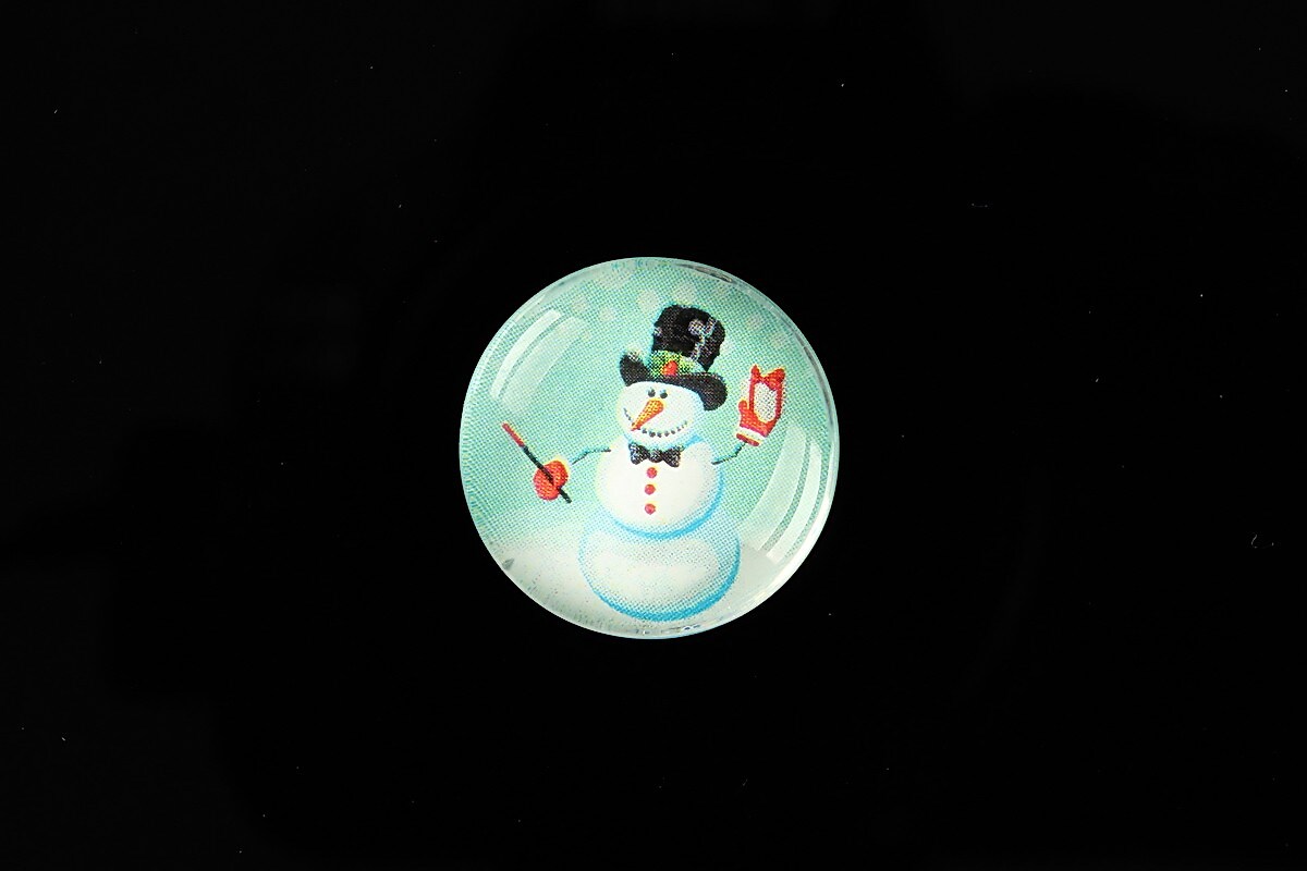 Cabochon sticla 20mm "Christmas" cod 991