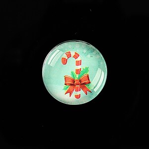 Cabochon sticla 20mm "Christmas" cod 994