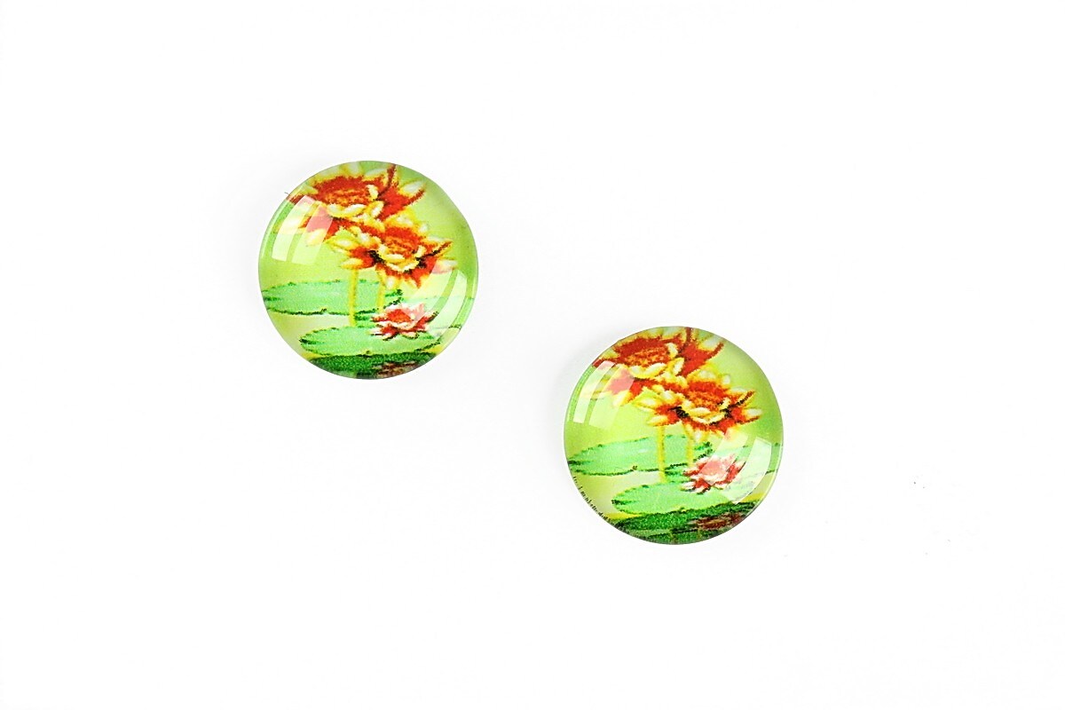 Cabochon sticla 14mm cod A4105