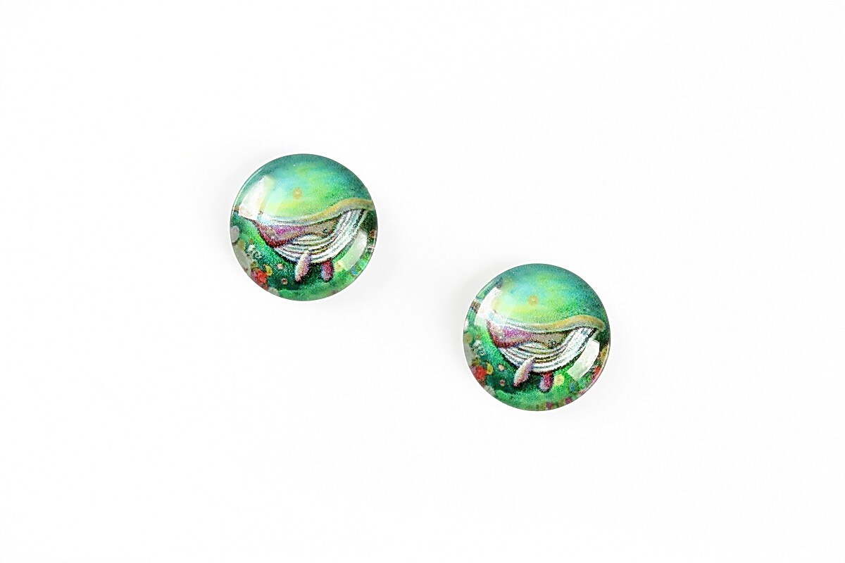 Cabochon sticla 12mm cod A4232