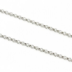 Lant otel inoxidabil 304, zale rotunde nesudate 2,5mm (49cm)