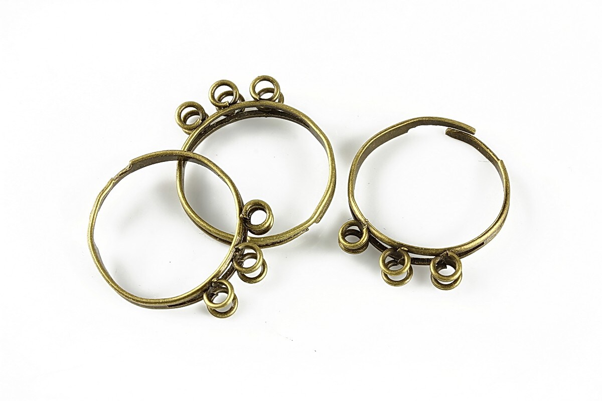 Baza de inel bronz, reglabila, cu 6 bucle