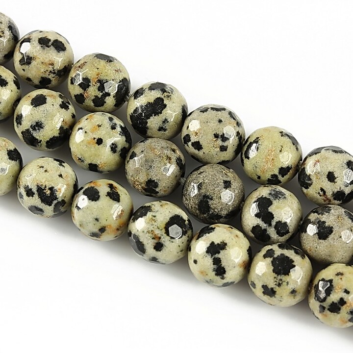 Jasp dalmatian sfere fatetate 8mm