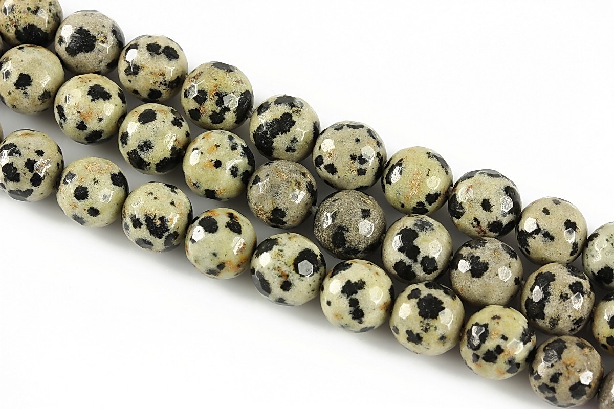 Jasp dalmatian sfere fatetate 8mm