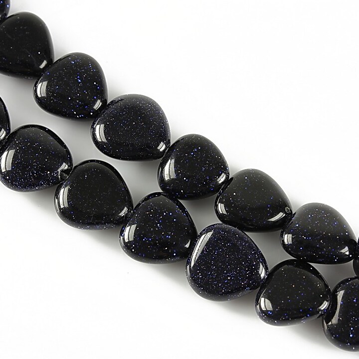 Blue goldstone inima 10mm