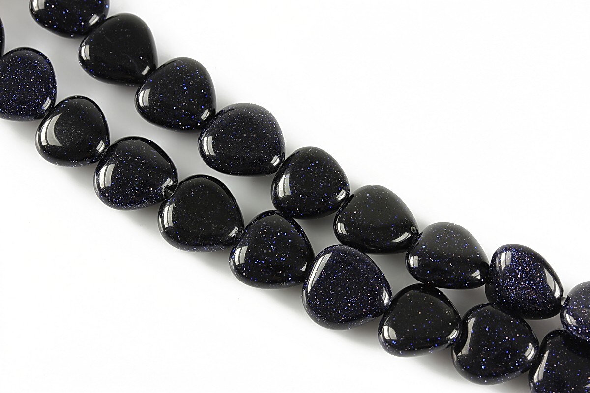 Blue goldstone inima 10mm