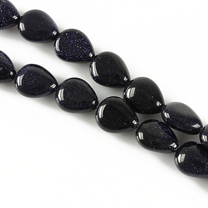 Blue goldstone lacrima 30x10mm