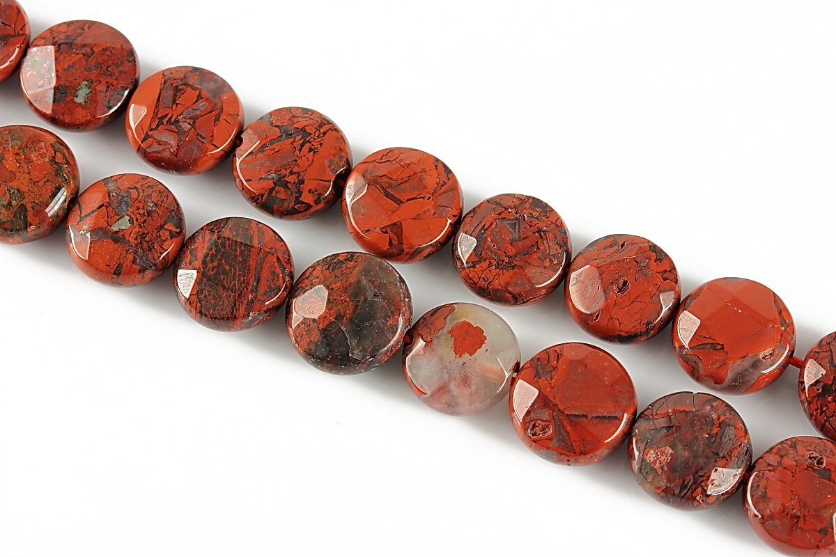 Breciatted jasper banuti fatetati 10mm