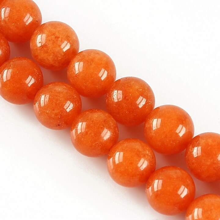 Jad sfere 10mm - portocaliu
