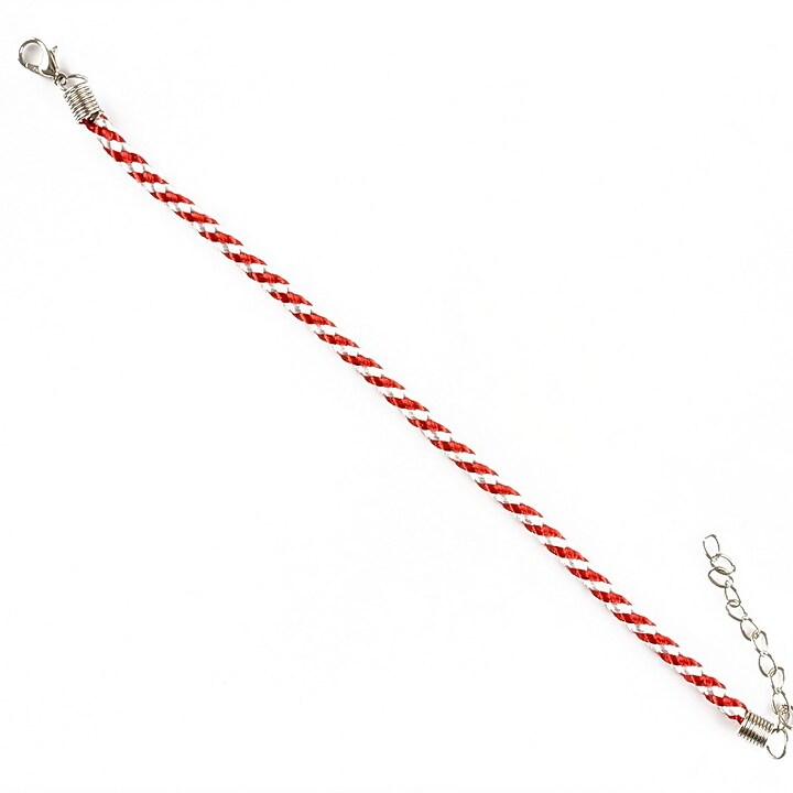 Bratara martisor impletita grosime 2mm, lungime 18cm