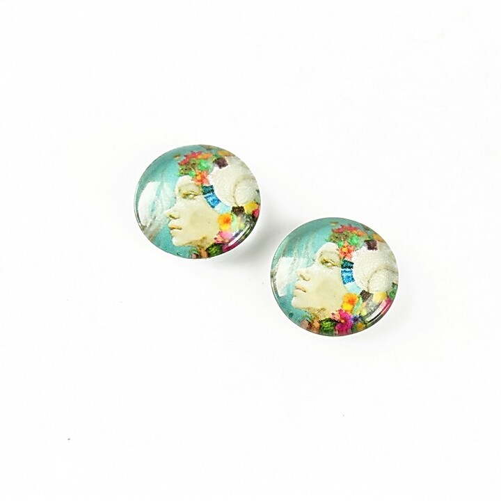 Cabochon sticla 12mm cod A4227