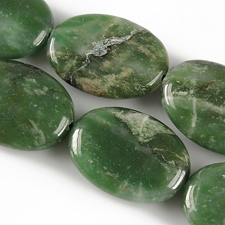 African jade oval 25x18mm