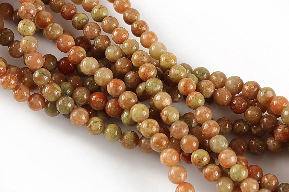 Unakite autumn sfere 4mm (10 buc.)